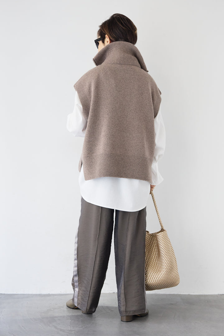 シアーライン配色パンツ