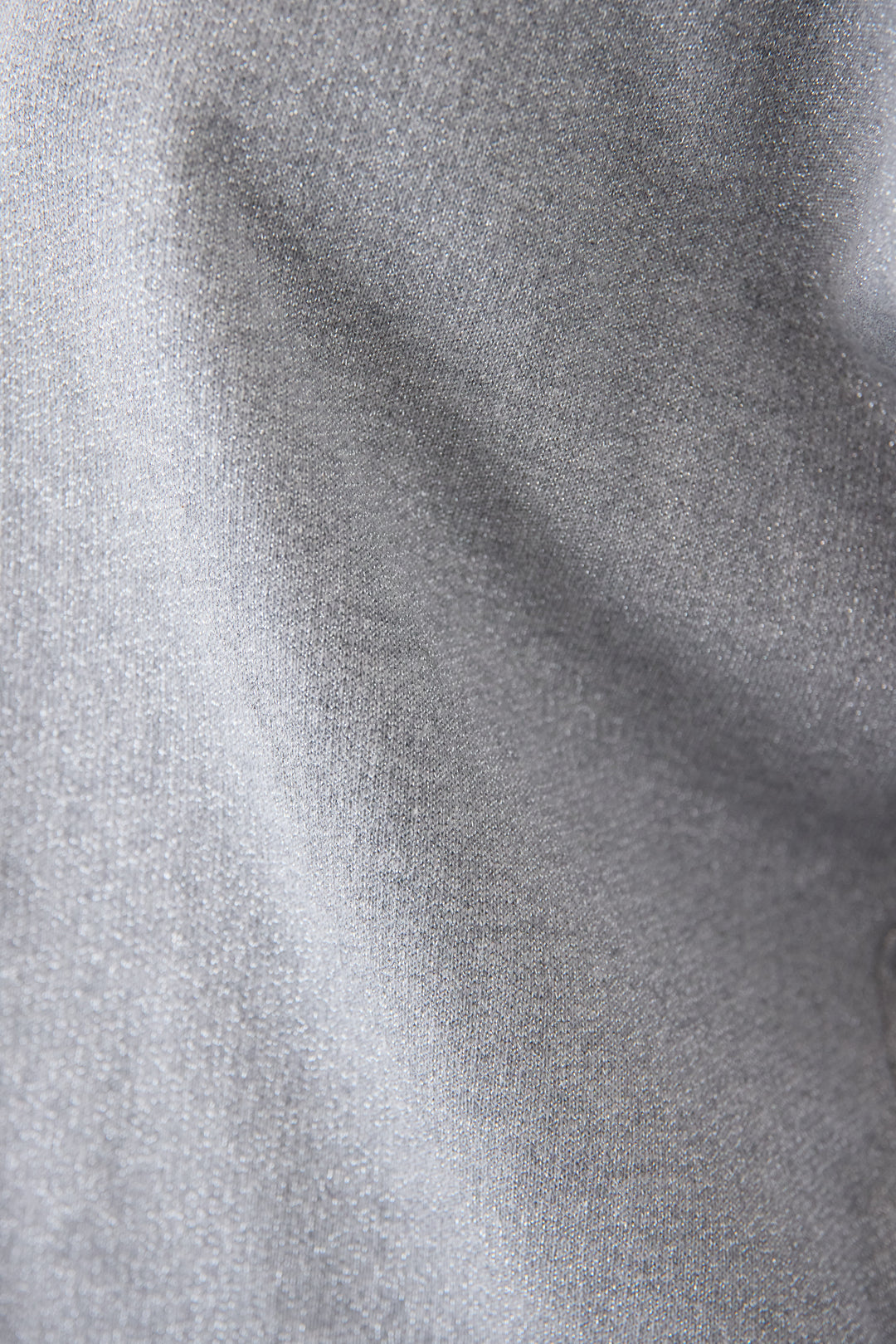 バックジップ裏毛ラメプルオーバー