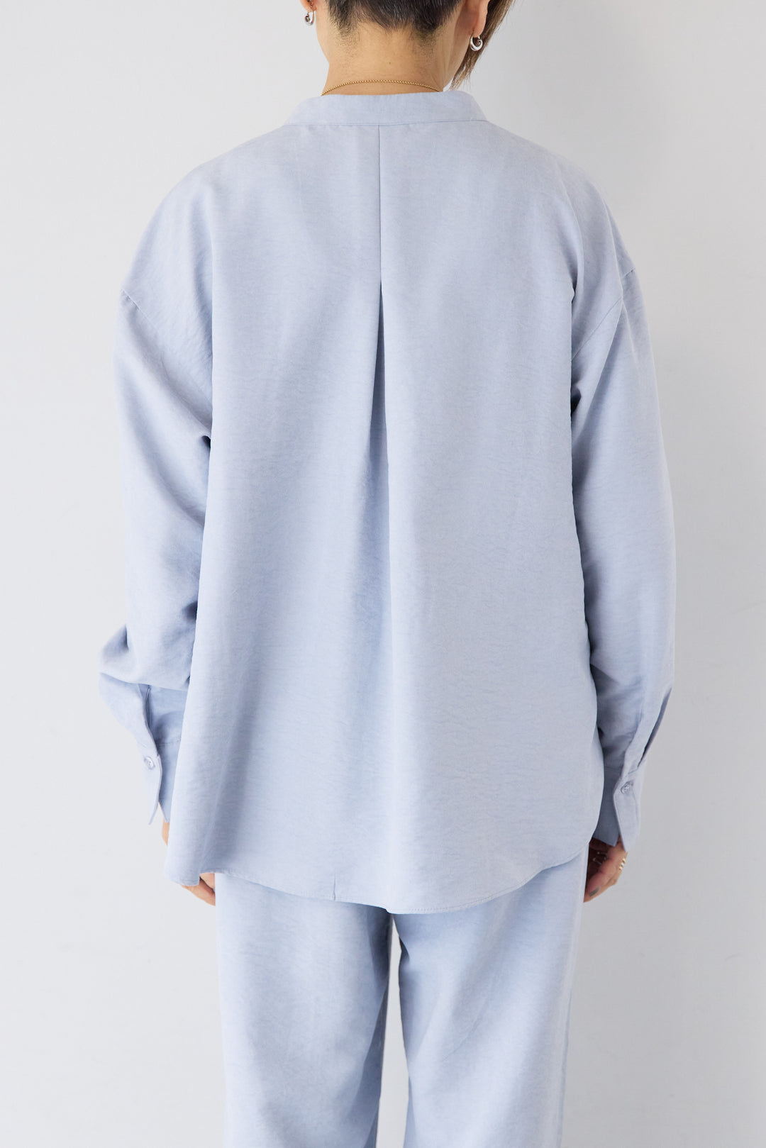 スキッパーブラウス+パンツ セットアップ