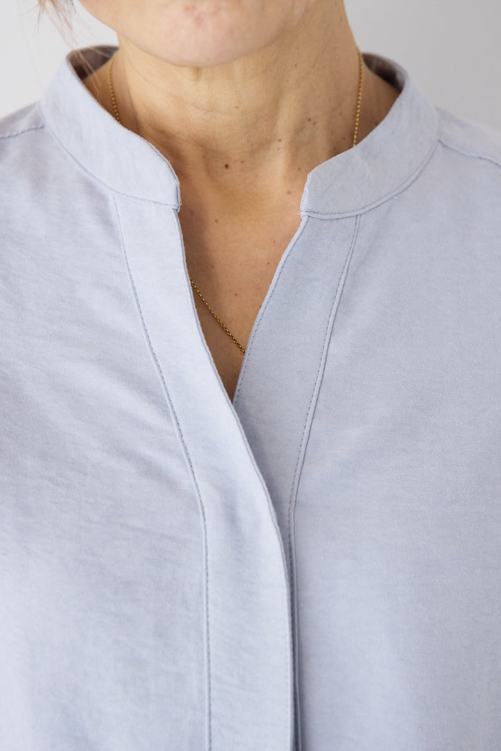 スキッパーブラウス+パンツ セットアップ