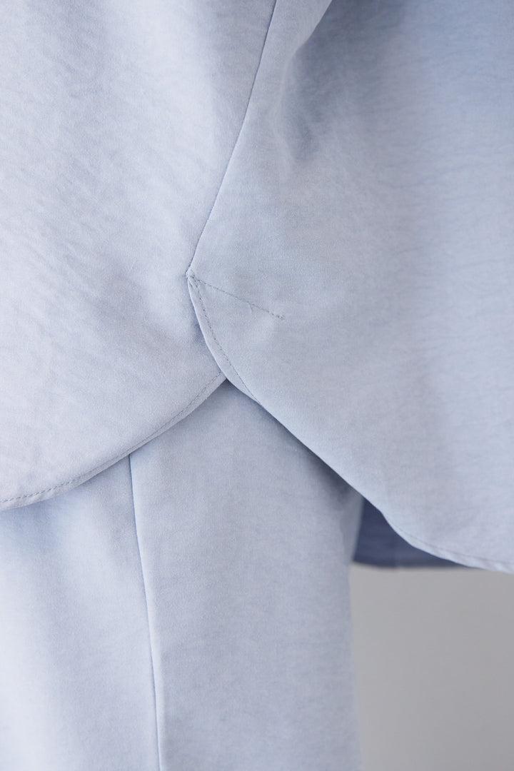 スキッパーブラウス+パンツ セットアップ