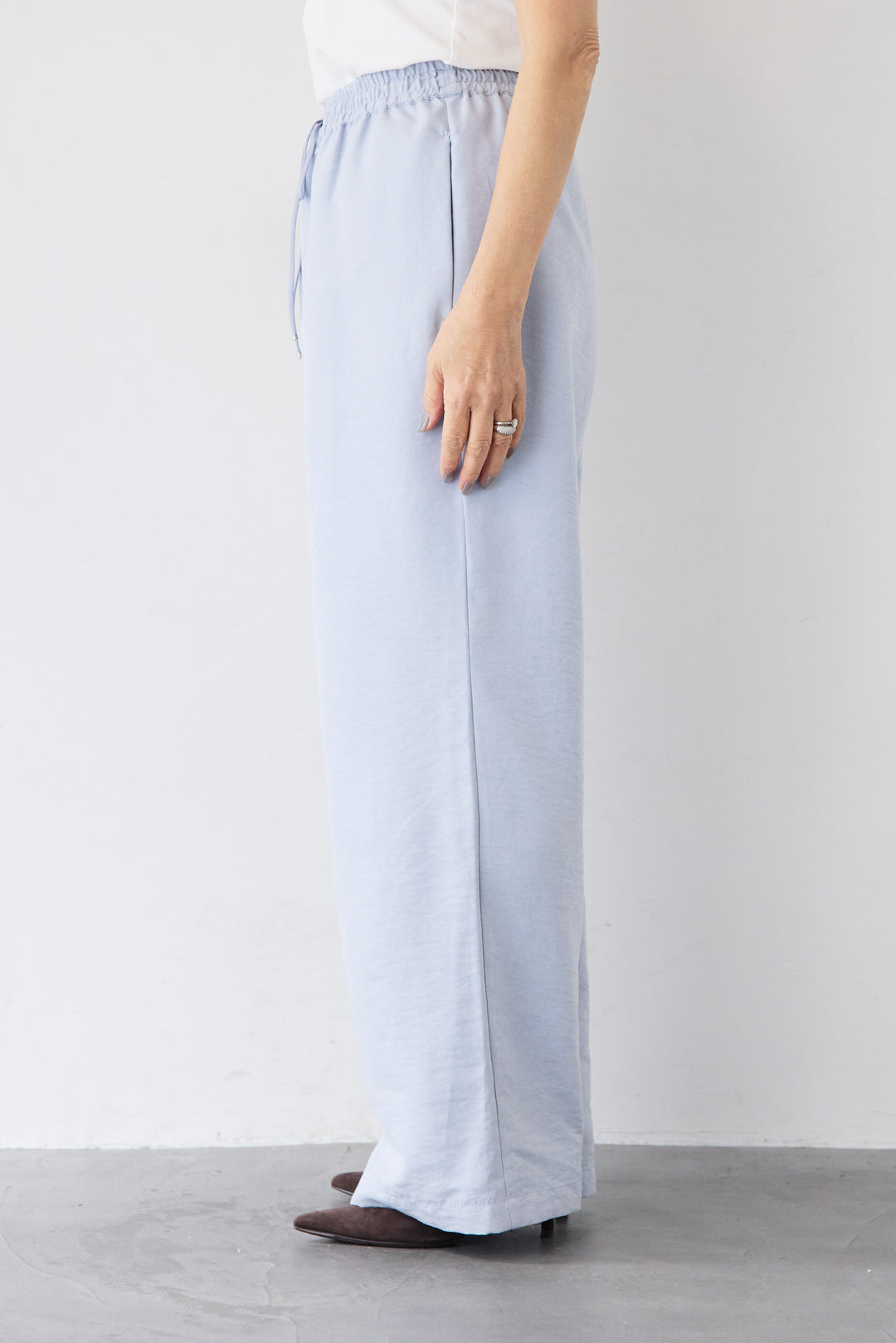 スキッパーブラウス+パンツ セットアップ