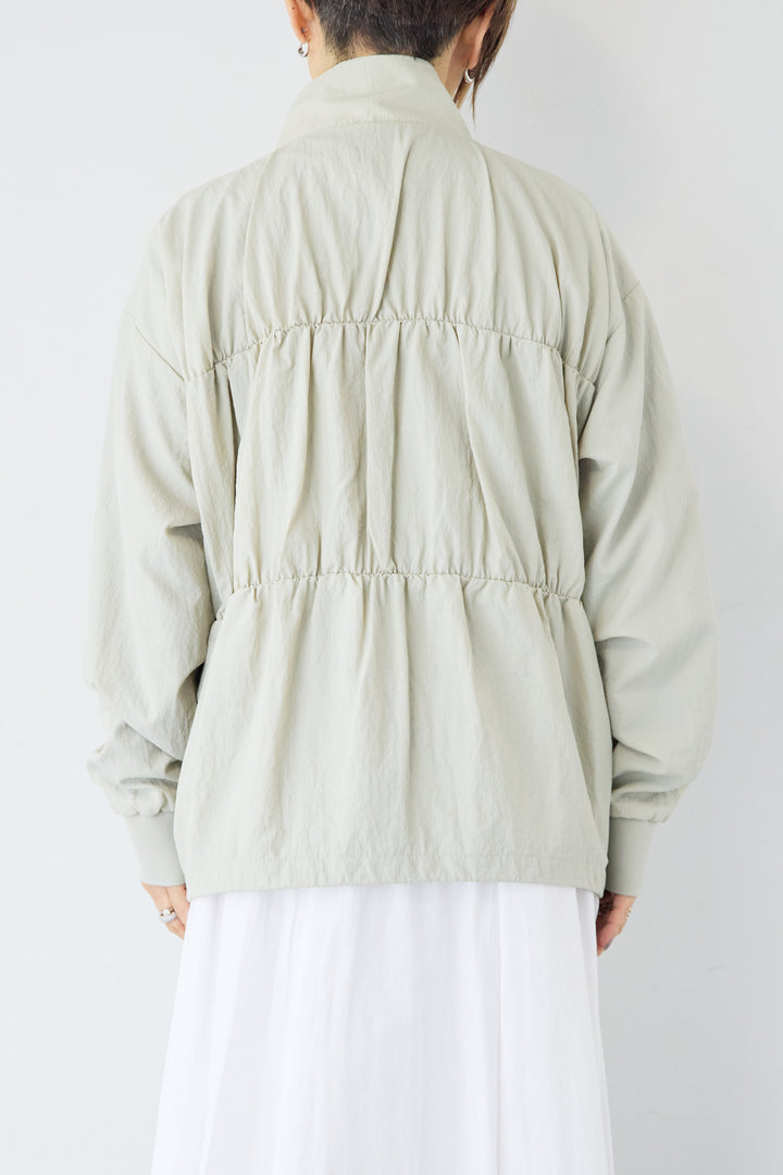 【撥水加工】シャーリングZIPブルゾン