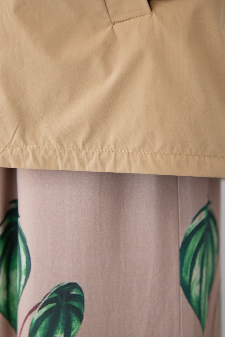 ギャザーネックライトブルゾン