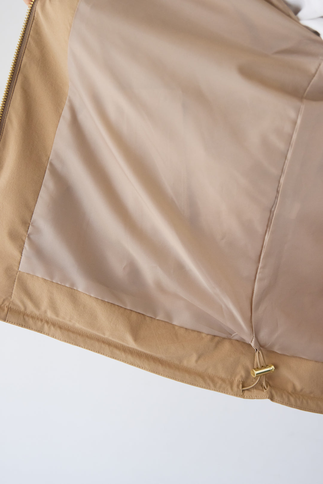 ギャザーネックライトブルゾン