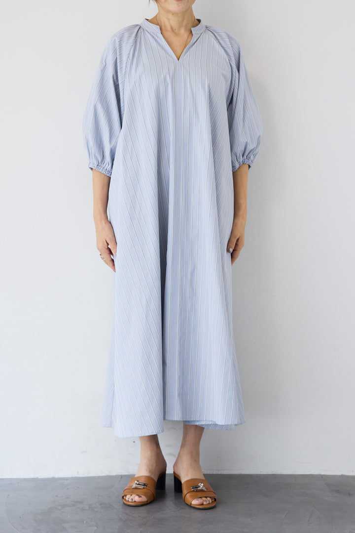 スキッパーストライプワンピース