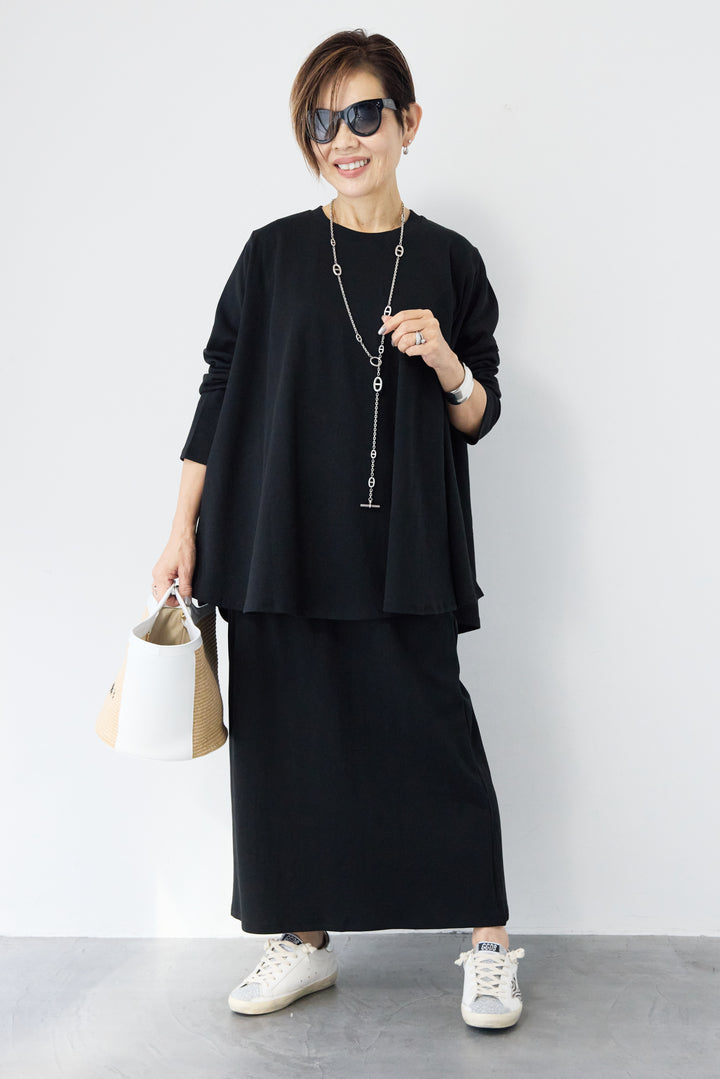 フレアカットプルオーバーセットアップ