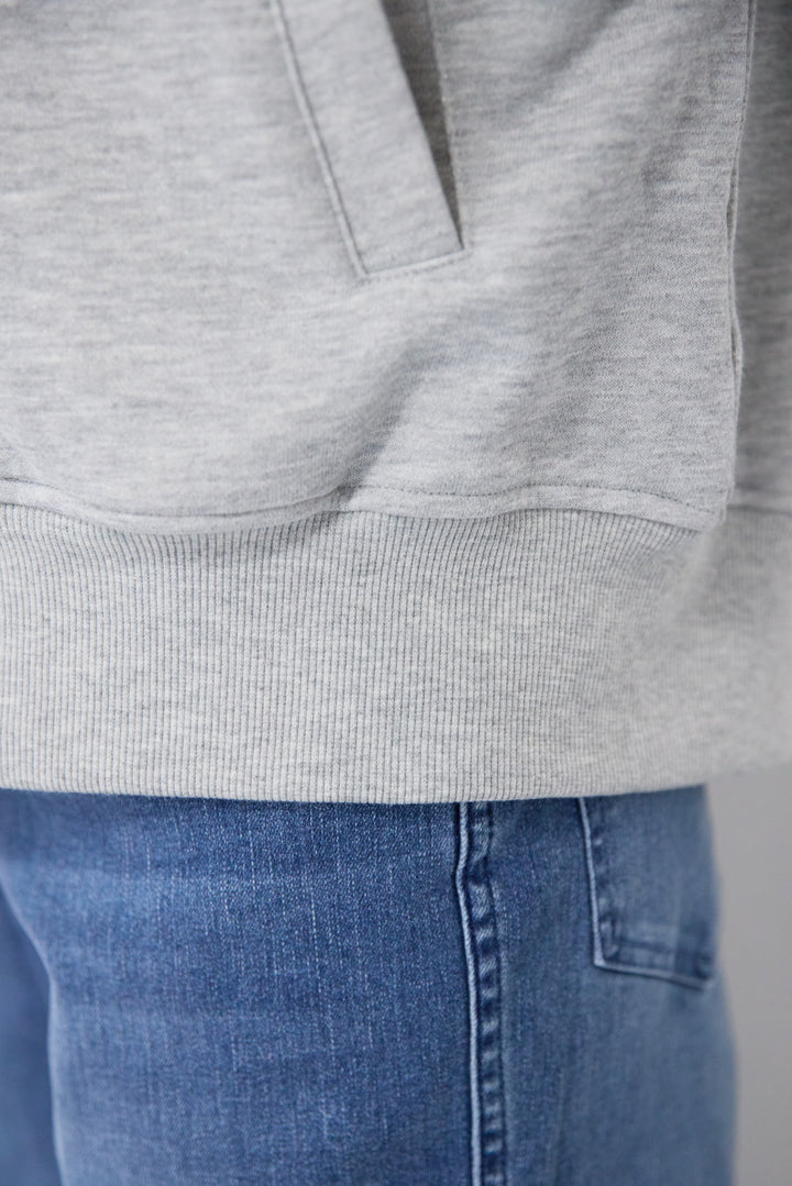 ラメ裏毛ダブルジップパーカー