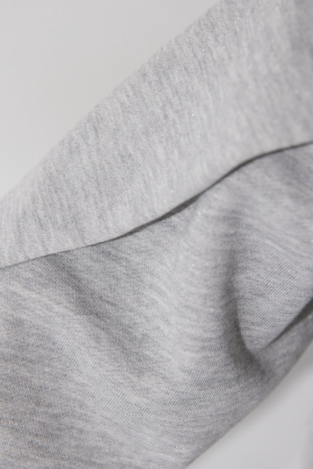 ラメ裏毛ダブルジップパーカー