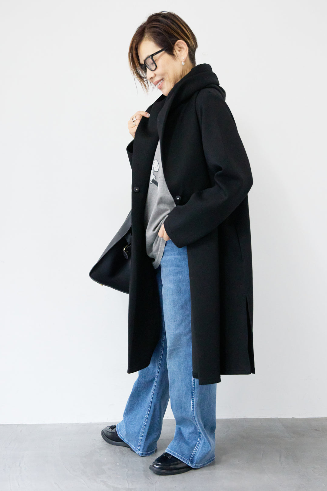 ダンボールフーディーコーディガン