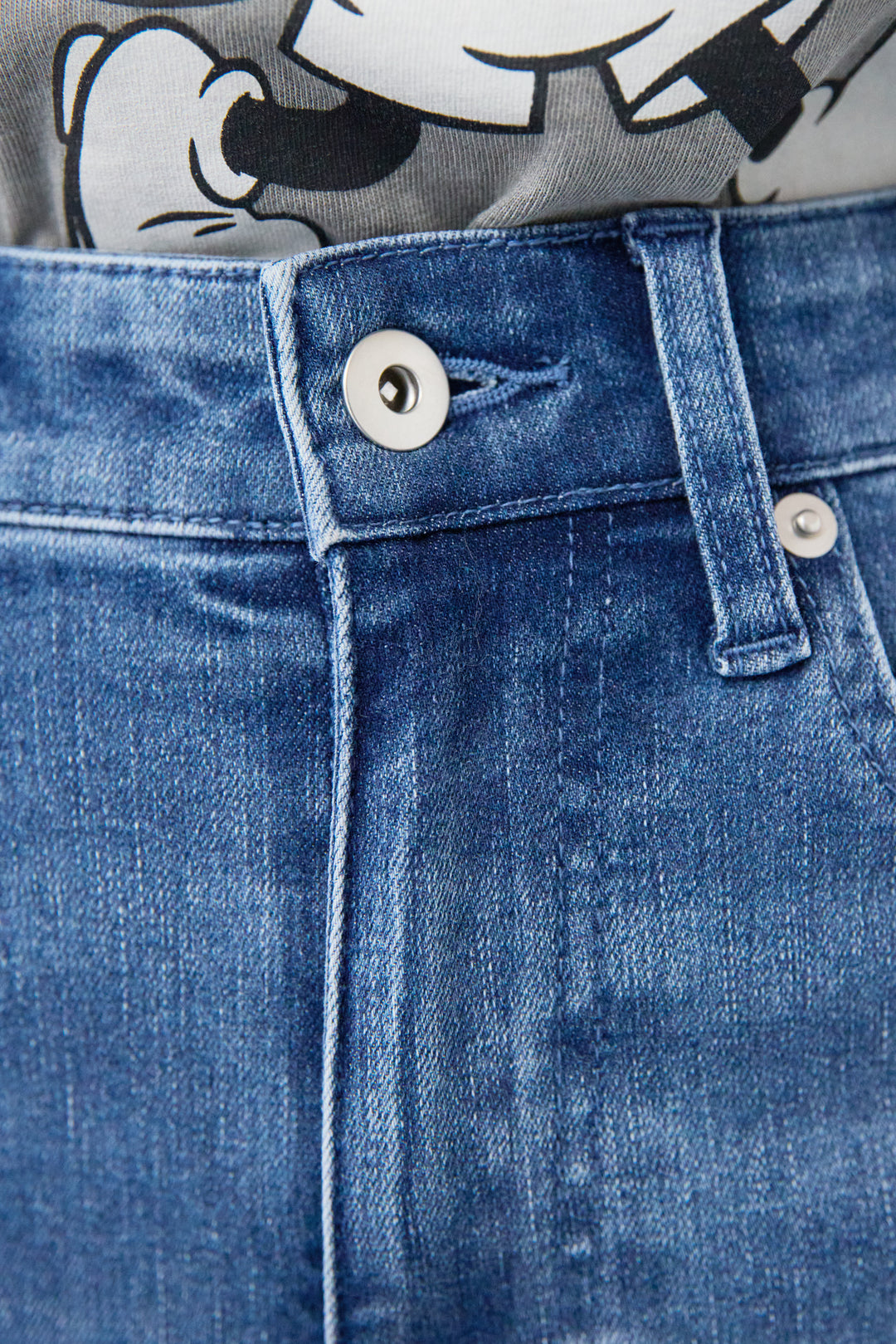 セミフレアデニムパンツ