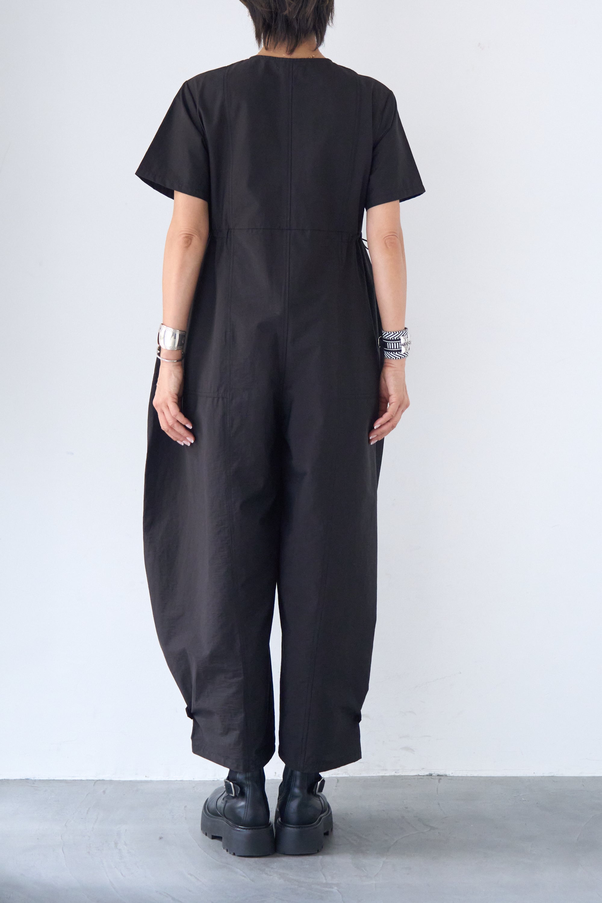 フロントジップコクーンシルエットオールインワン – plusotoha