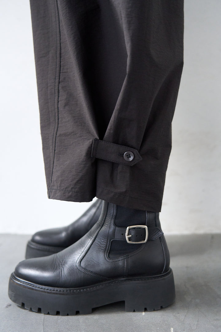 フロントジップコクーンシルエットオールインワン