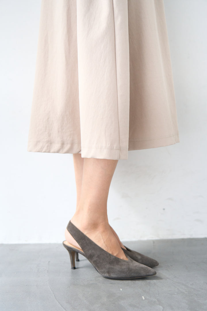 ヨークデザイン トレンチフレアワンピース