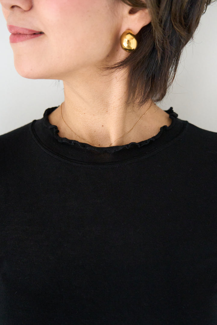 ソフトタッチ レイヤードハイネックカットソー