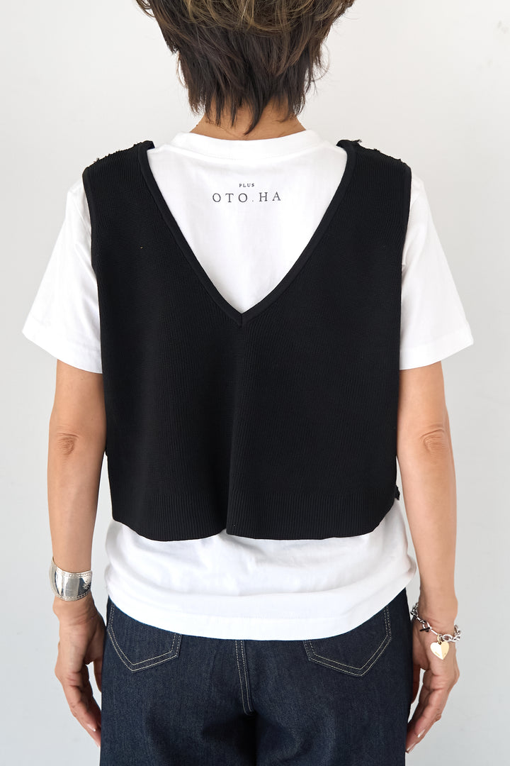 アートジャガード コンビショートビスチェ