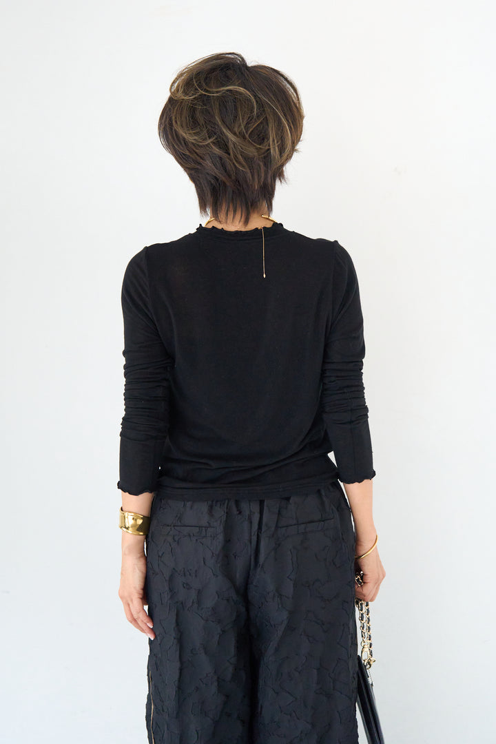 ソフトタッチ レイヤードハイネックカットソー