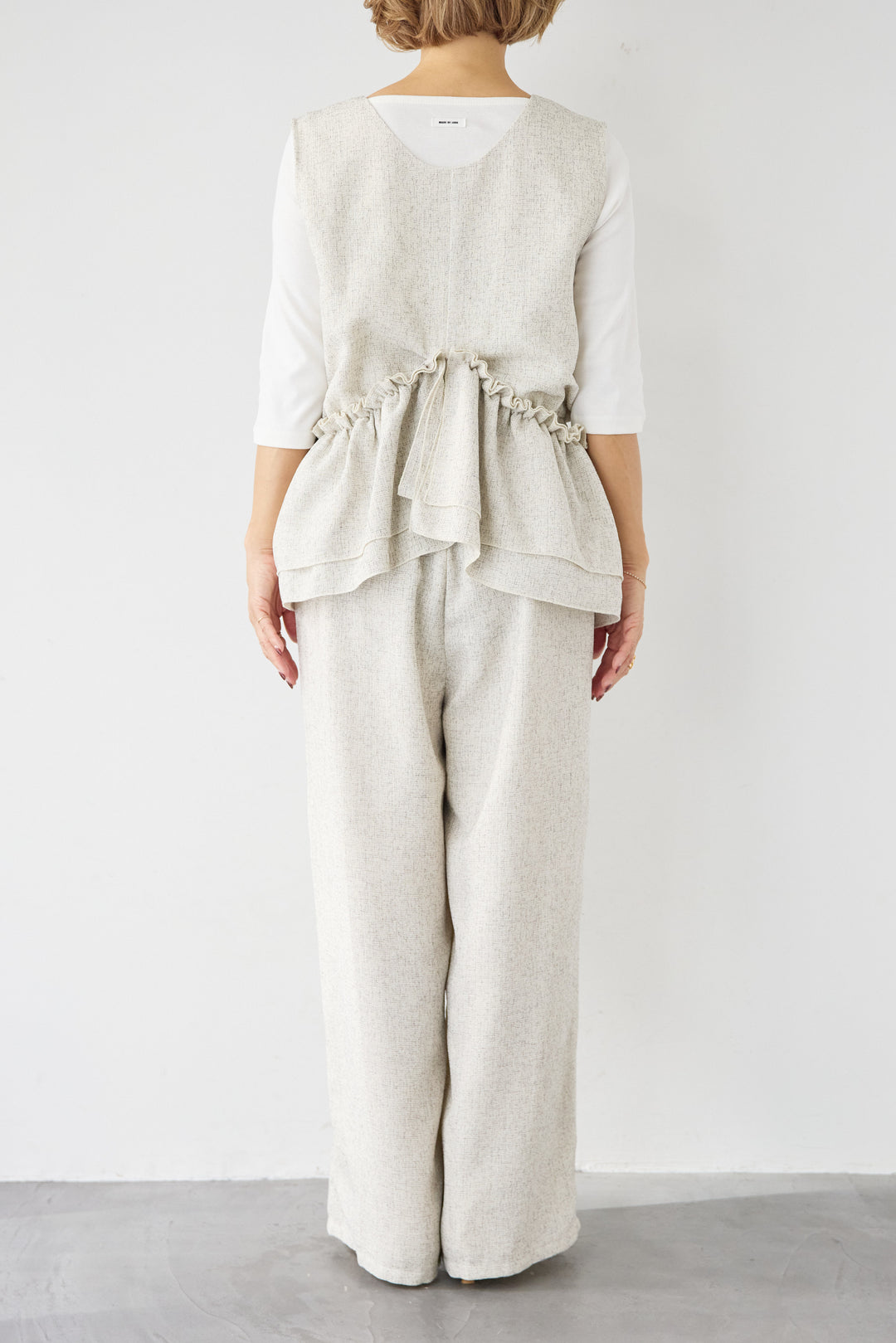 マルチウェイ ラッフルカラーロンパース