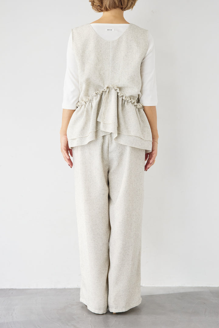 マルチウェイ ラッフルカラーロンパース