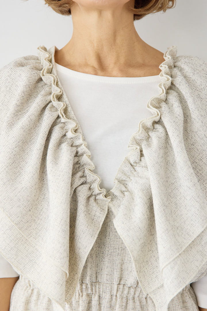 マルチウェイ ラッフルカラーロンパース