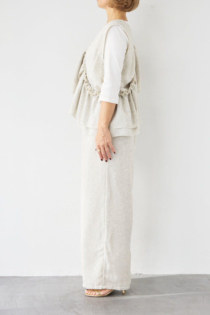 マルチウェイ ラッフルカラーロンパース