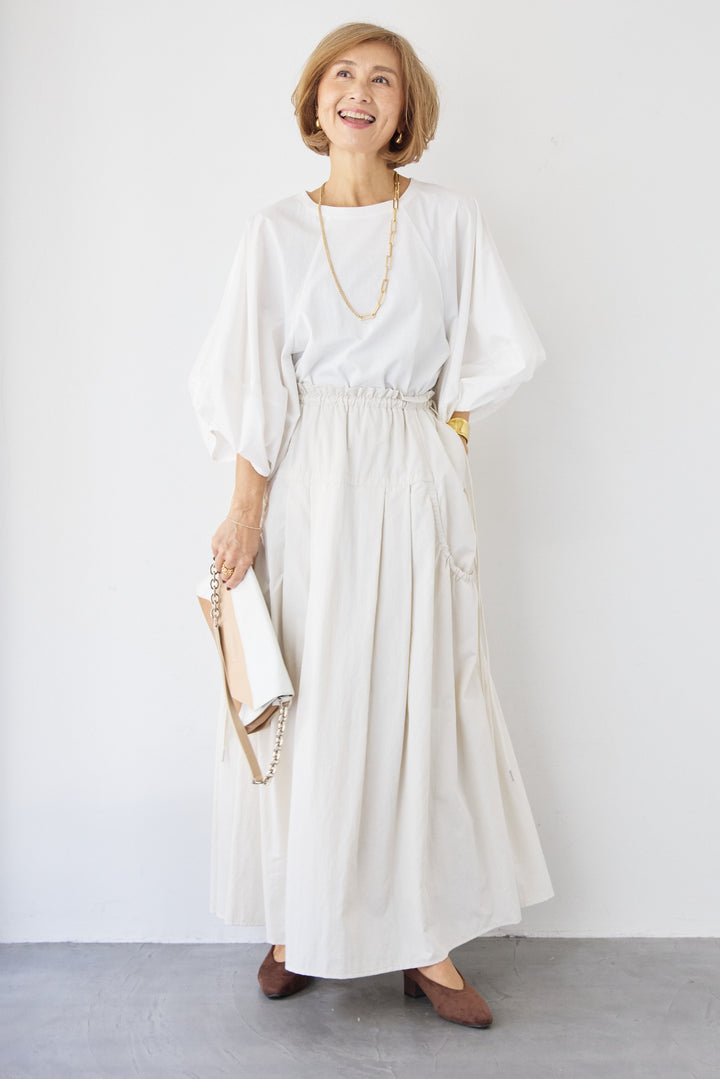 サイドドロストポケットスカート