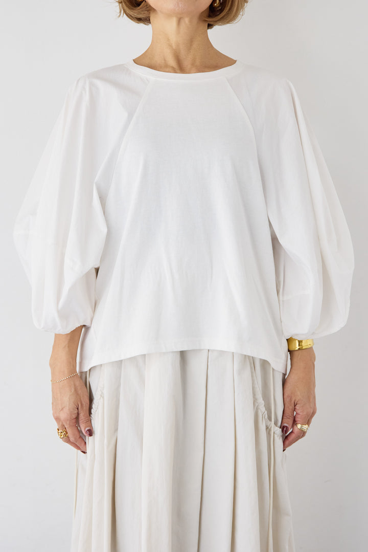 [SET]ランタンスリーブプルオーバー+サイドドロストポケットスカート(2set)