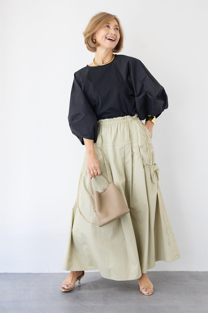 サイドドロストポケットスカート