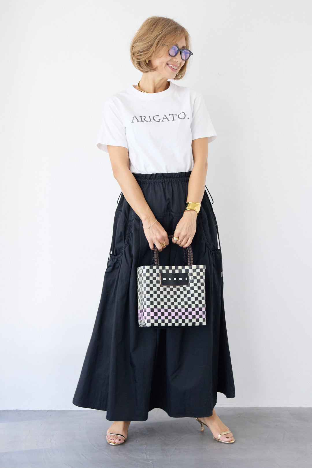 サイドドロストポケットスカート