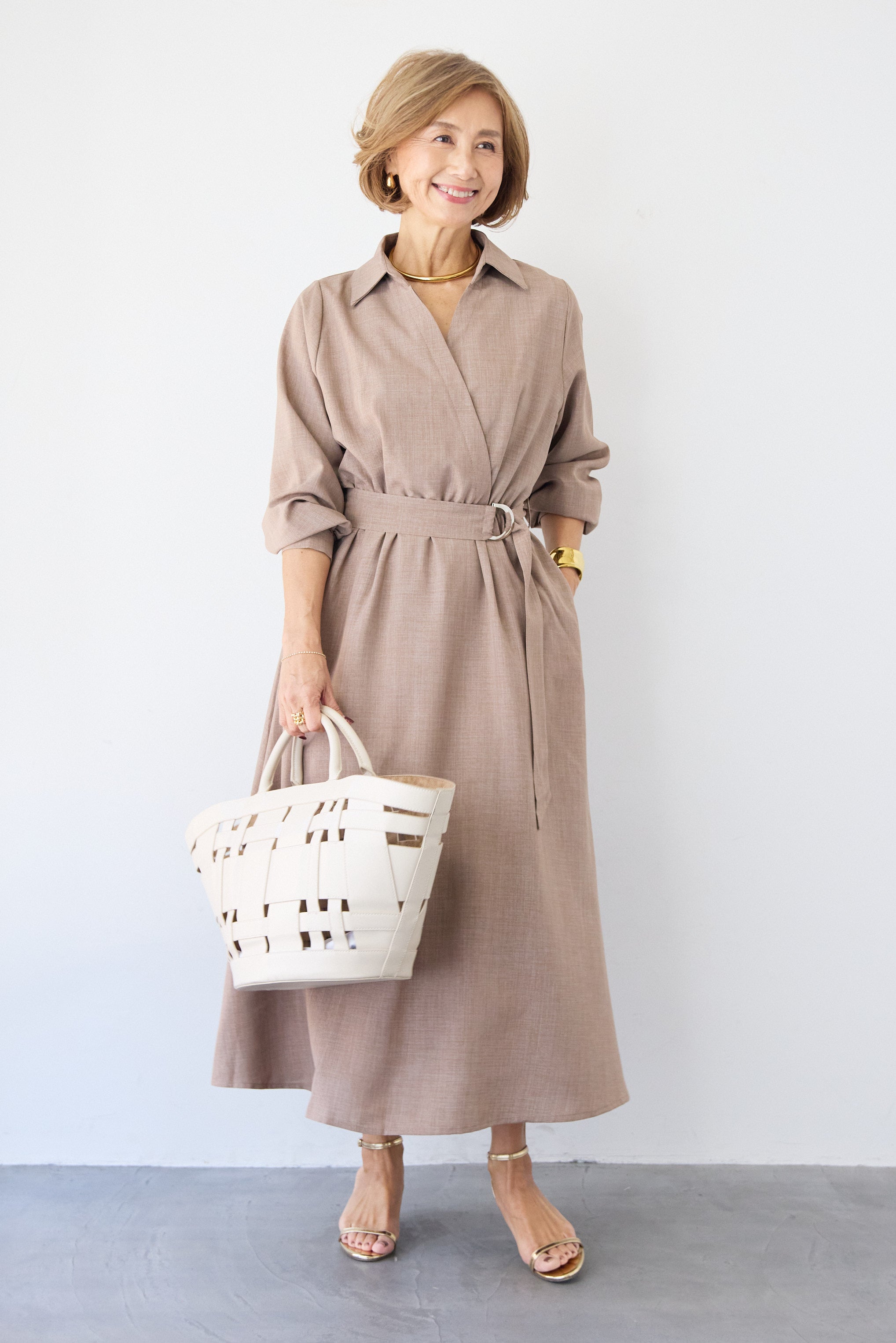 ウエストマークシャツワンピース – plusotoha