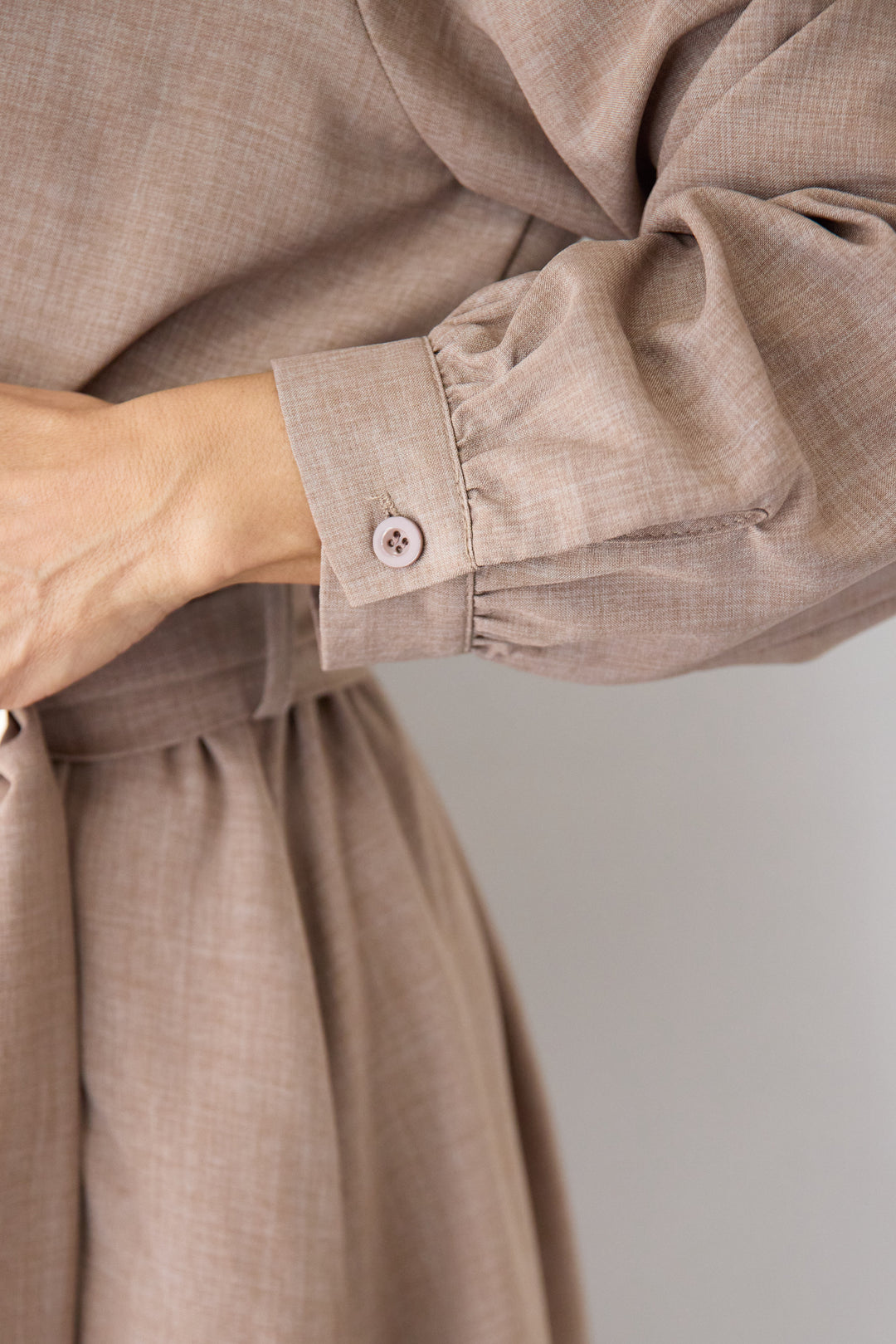 ウエストマークシャツワンピース