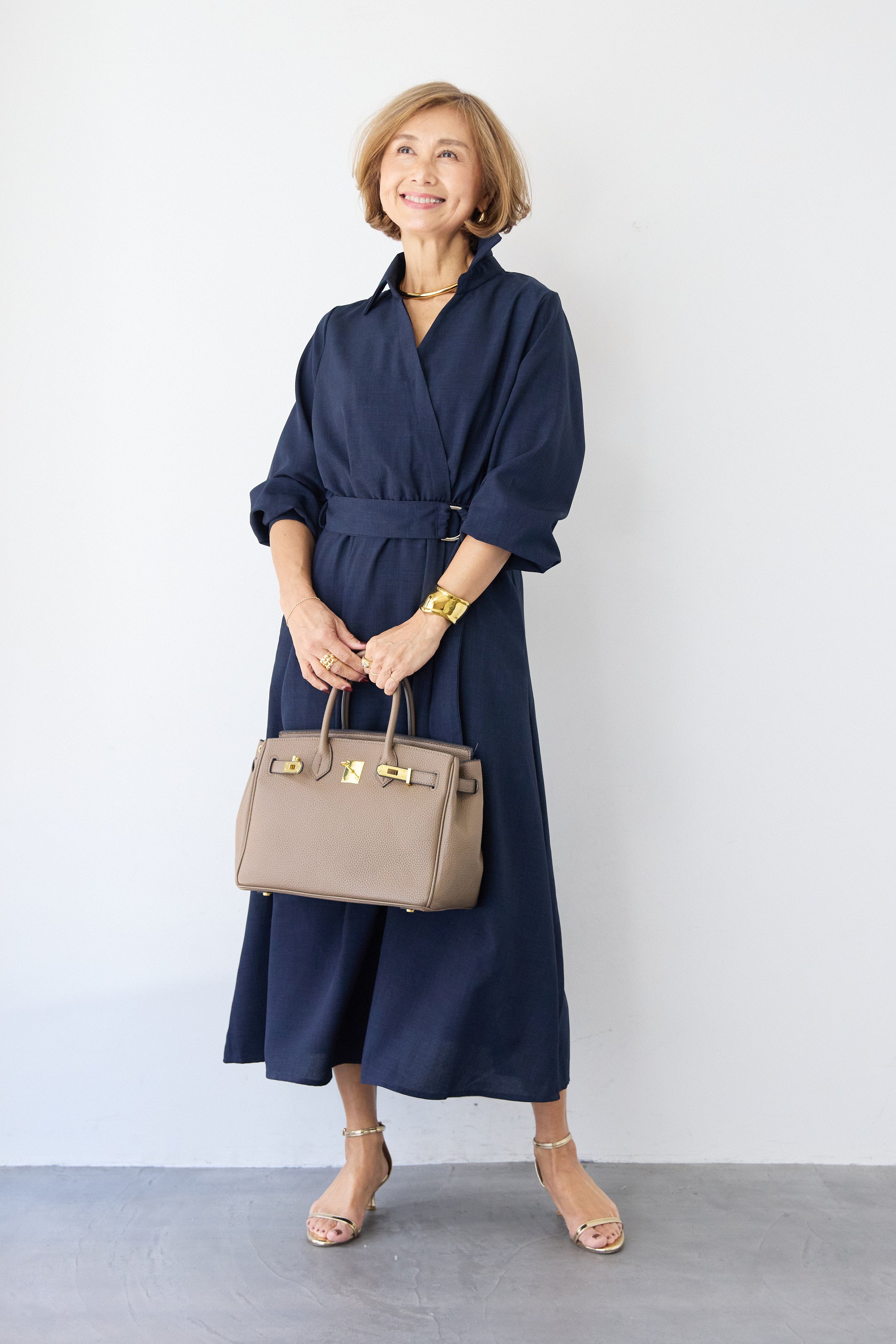 ウエストマークシャツワンピース – plusotoha