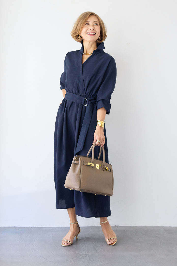 ウエストマークシャツワンピース