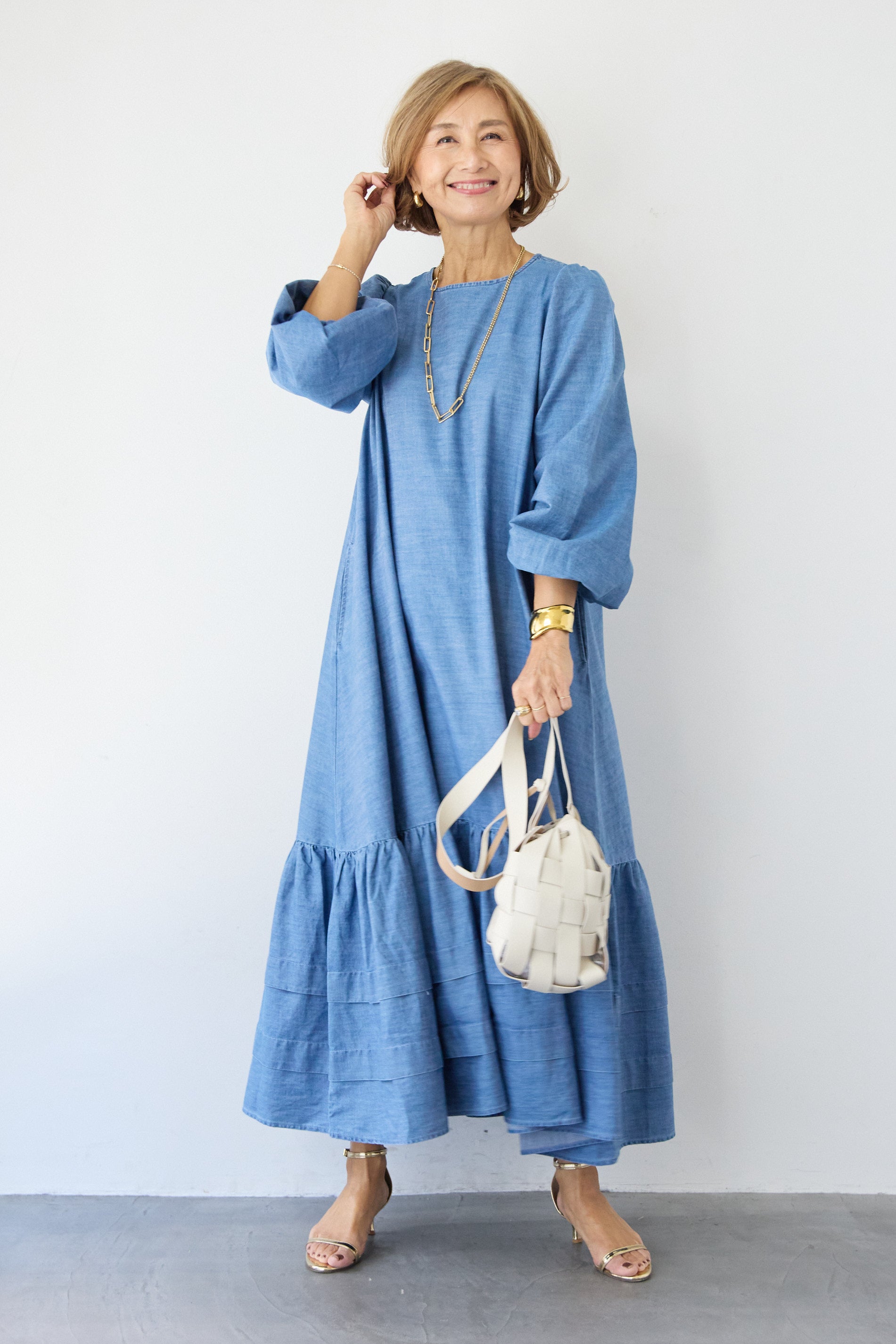 ティアードデニムワンピース – plusotoha