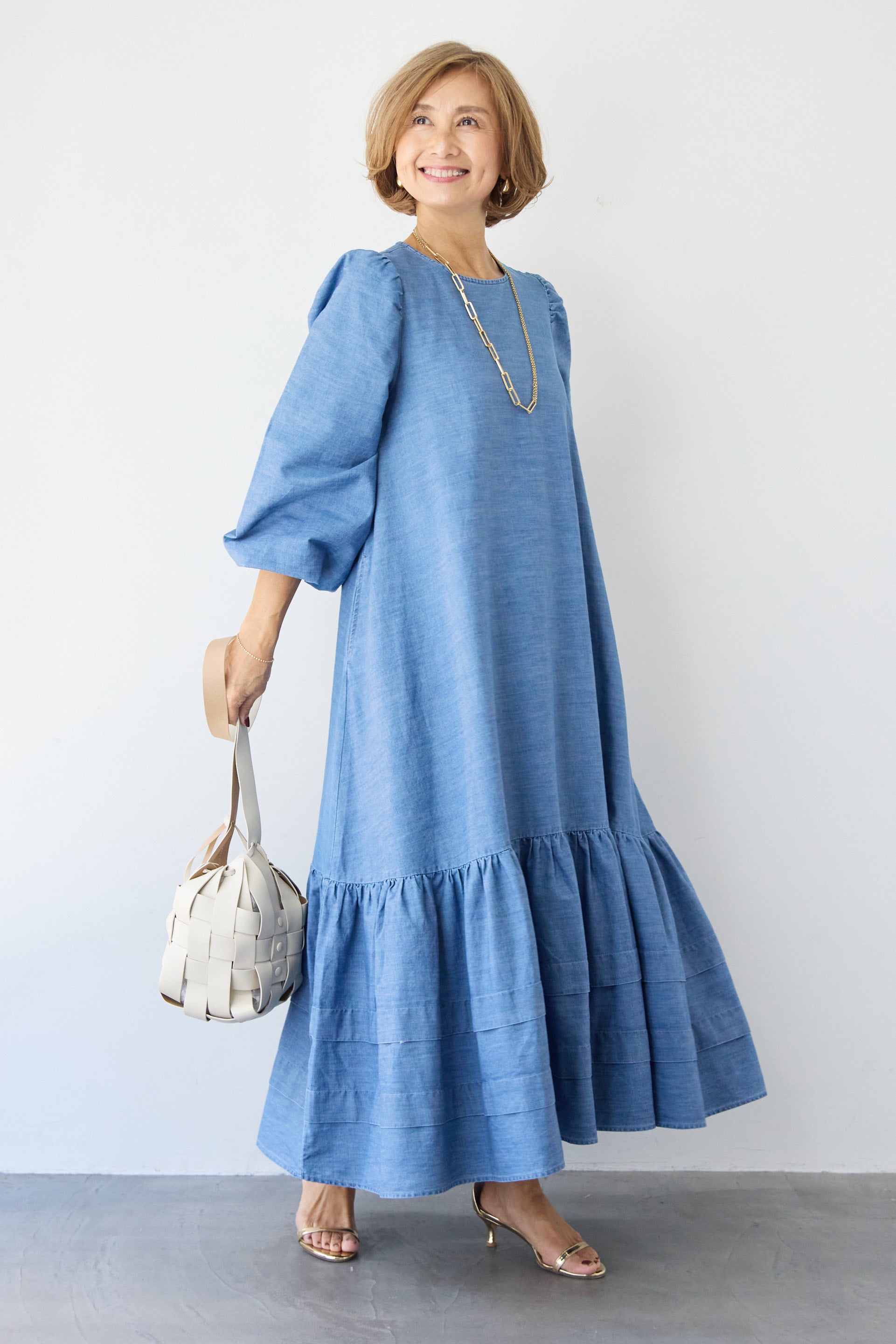 ティアードデニムワンピース – plusotoha