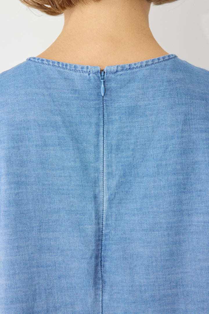 ティアードデニムワンピース