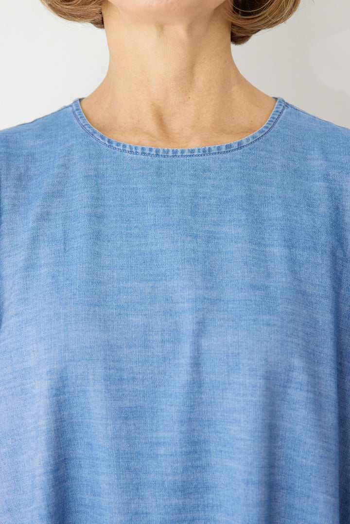 ティアードデニムワンピース