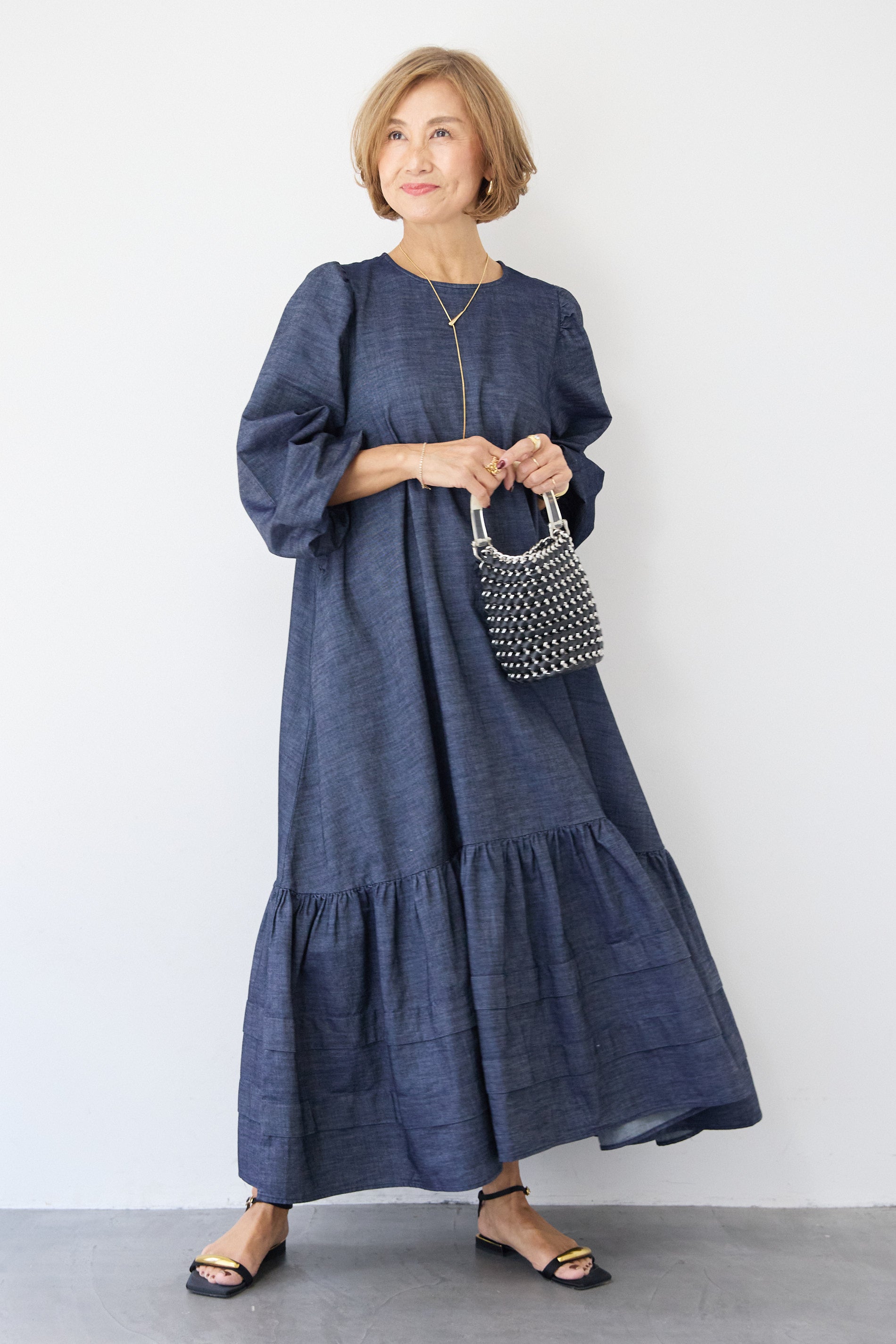 ティアードデニムワンピース – plusotoha