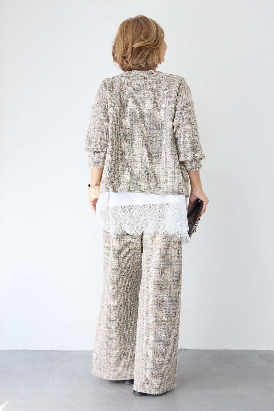 カットツイードドルマンジャケット