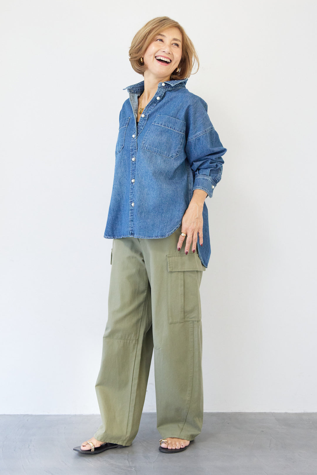 テンセルカーゴパンツ