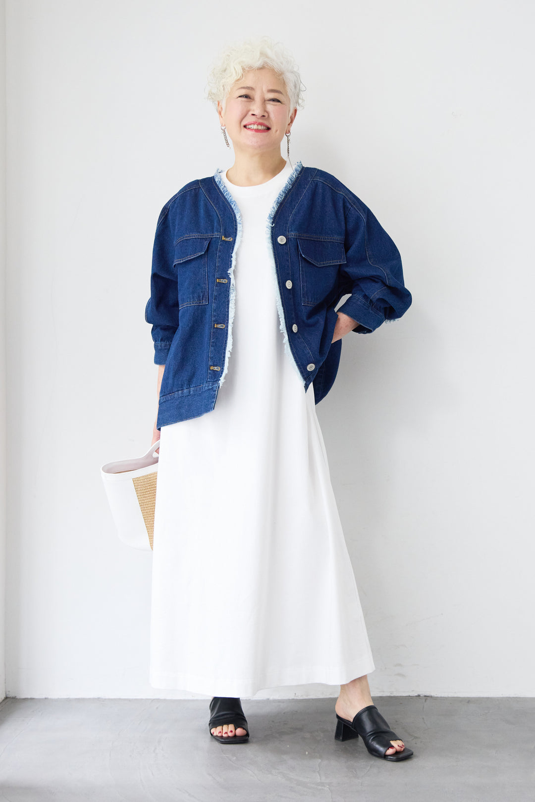 フレンチスリーブTワンピース