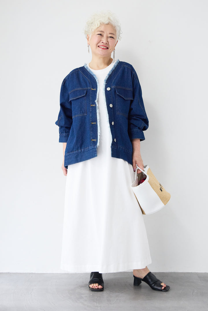 フレンチスリーブTワンピース