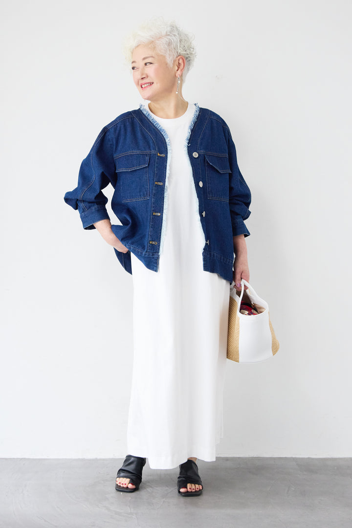 フリンジデニムジャケット