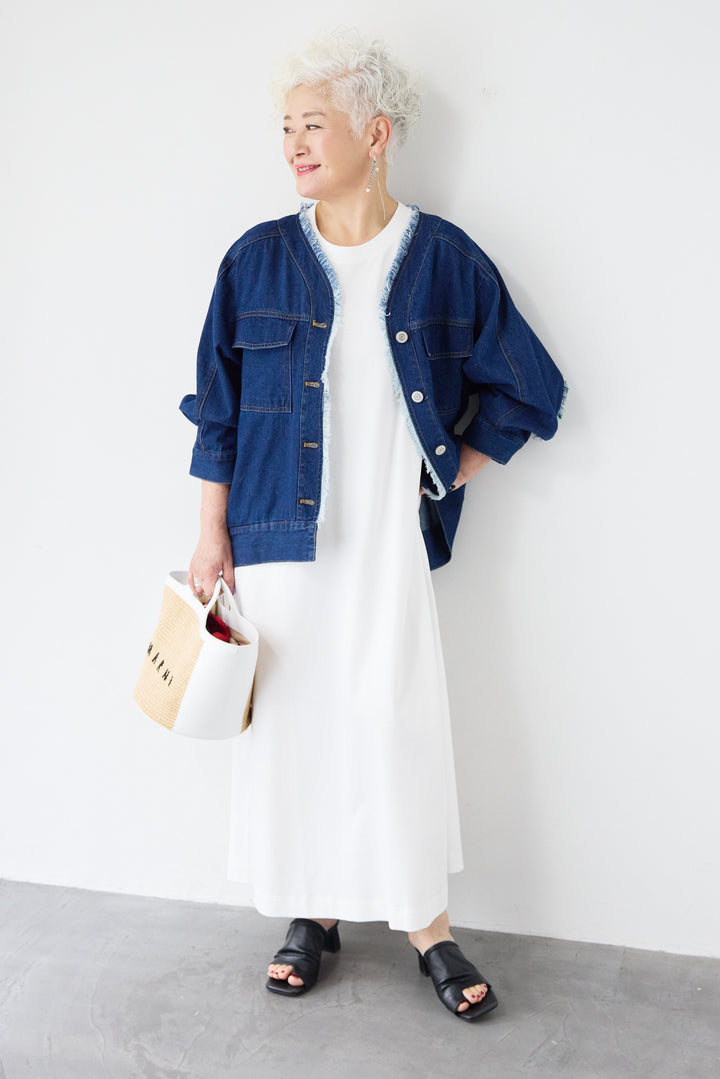 フレンチスリーブTワンピース