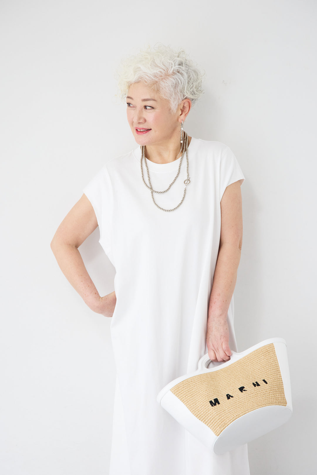 フレンチスリーブTワンピース