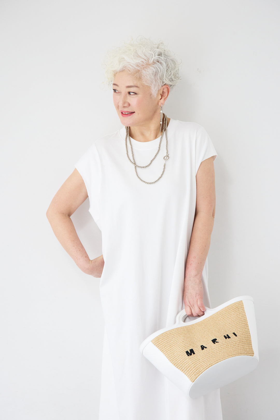 フレンチスリーブTワンピース