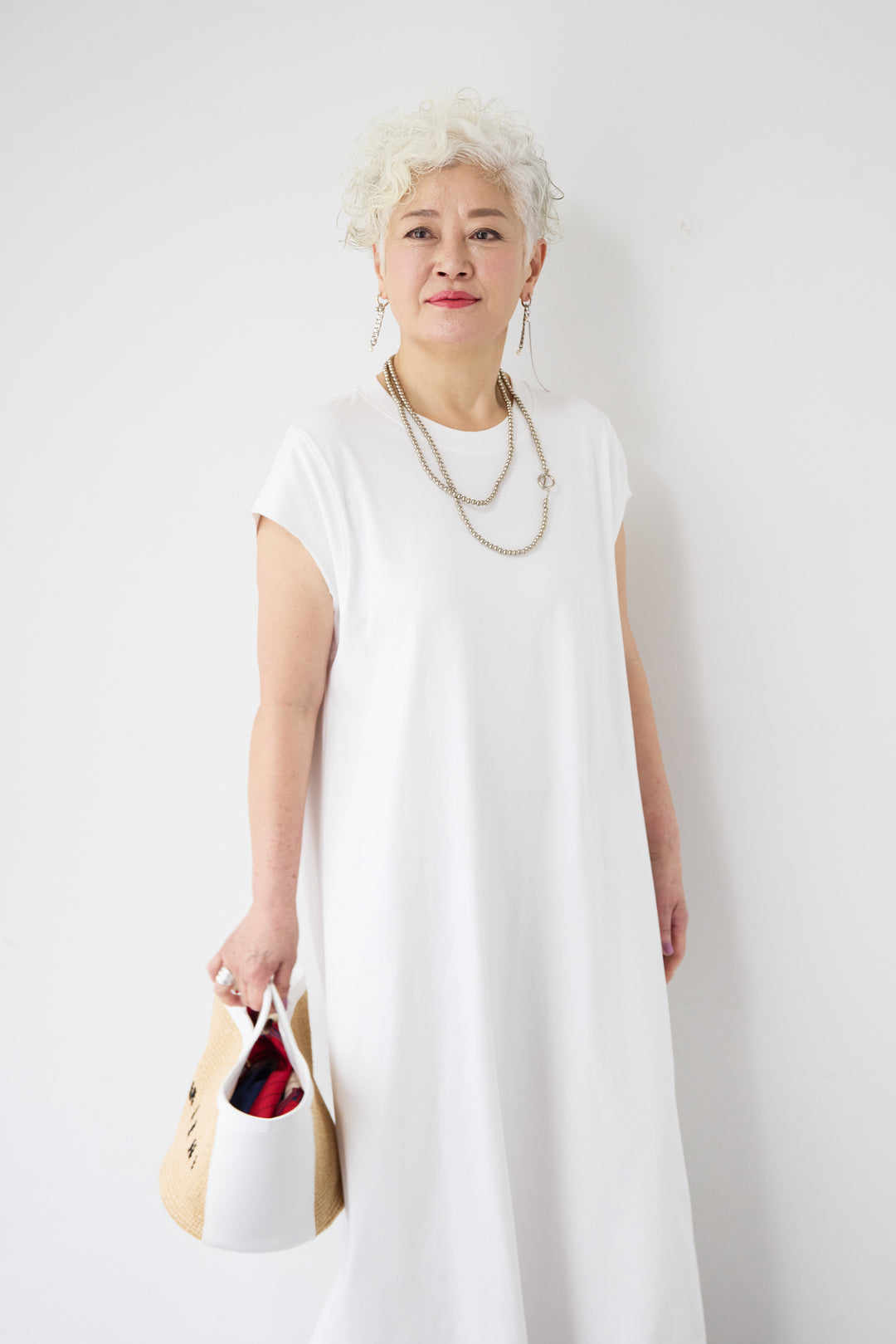 フレンチスリーブTワンピース