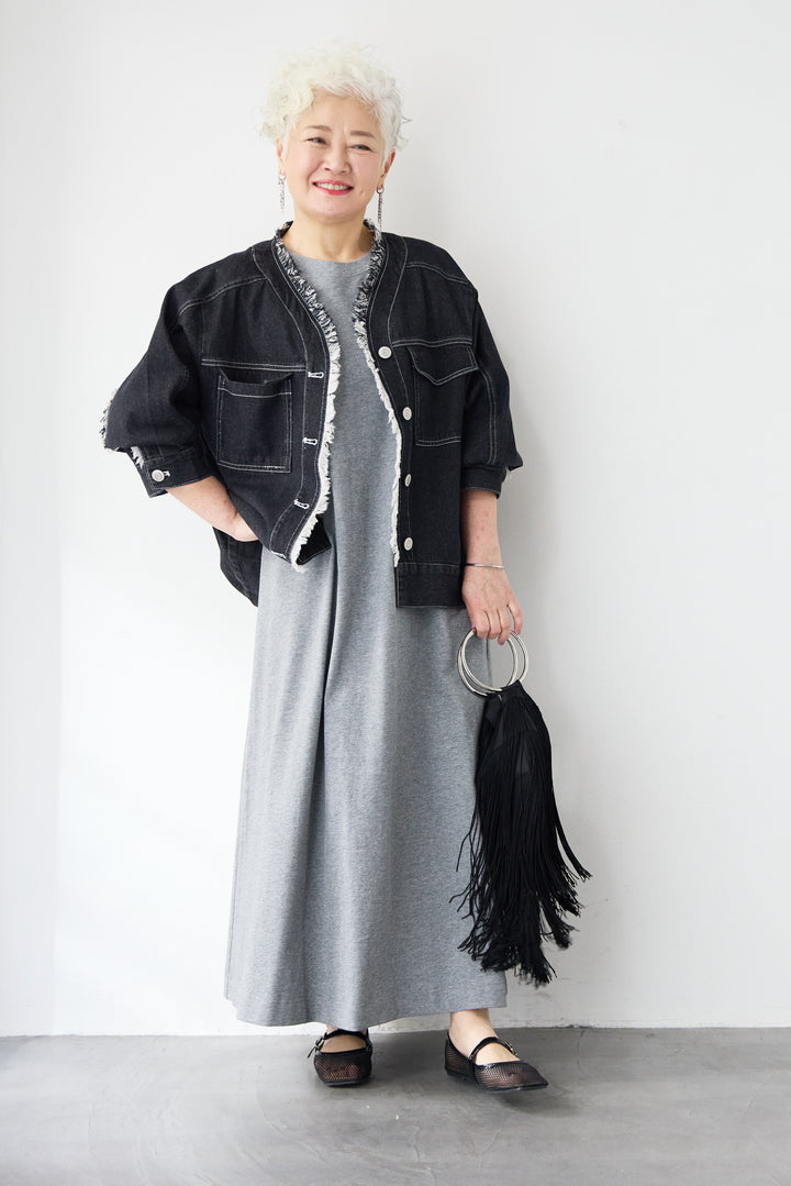 フレンチスリーブTワンピース