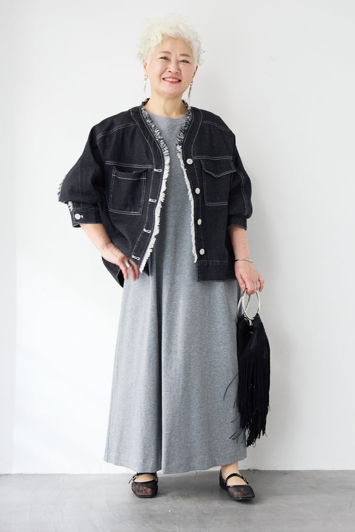 フリンジデニムジャケット