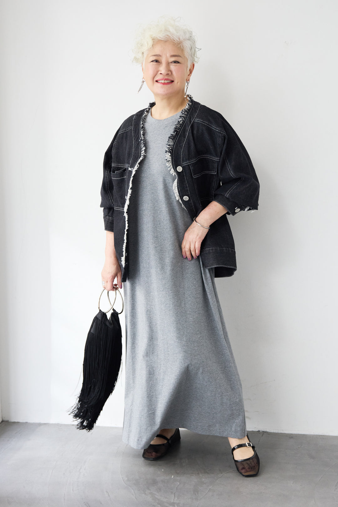 フレンチスリーブTワンピース